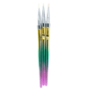 3Pcs Nail Art Πινέλα Rainbow με Εργονομική Λαβή