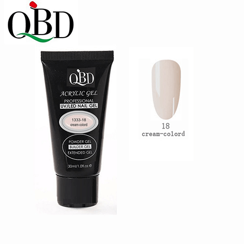 QBD Acrygel UvLed 30ml Cream Colord 1333-18